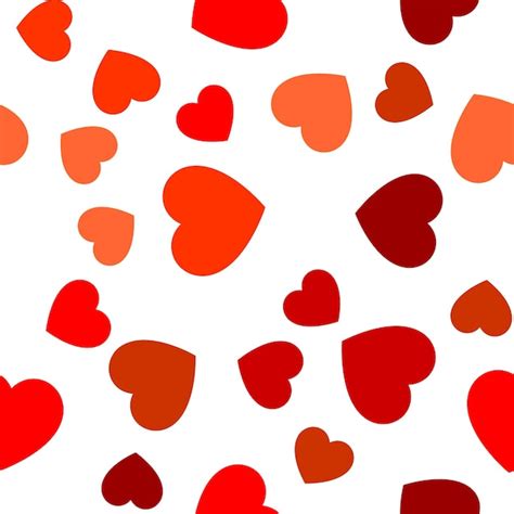 Premium Vector Vibrant Seamless Pattern Of Red Hearts Suitable For