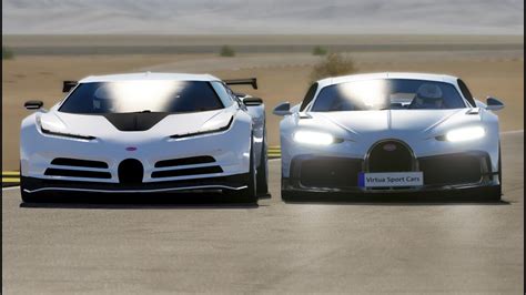 Bugatti Chiron Profilée Vs Bugatti Centodieci At Chuckwalla Valley