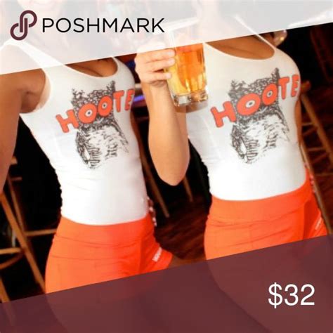 Hooters Uniform - Classic Tank Top and Iconic Orange Shorts