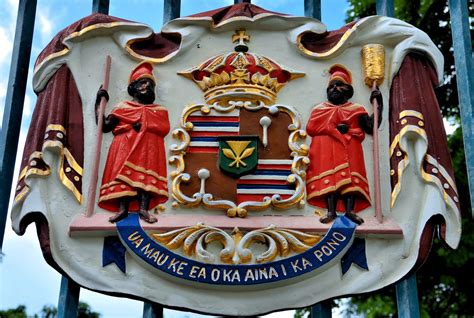 Hawaii Kingdom Coat Of Arms In Honolulu Oahu Hawaii Encircle Photos