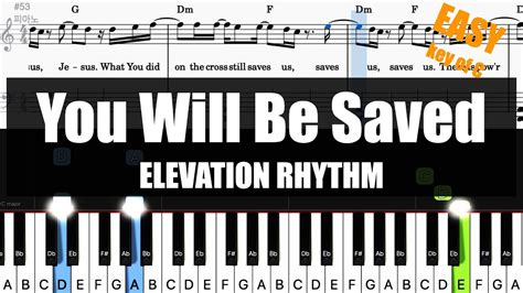 Elevation Rhythm You Will Be Saved Key Of C Sheet Lyrics