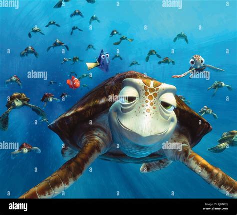 MARLIN, DORY, CRUSH, SQUIRT, FINDING NEMO, 2003 Stock Photo - Alamy