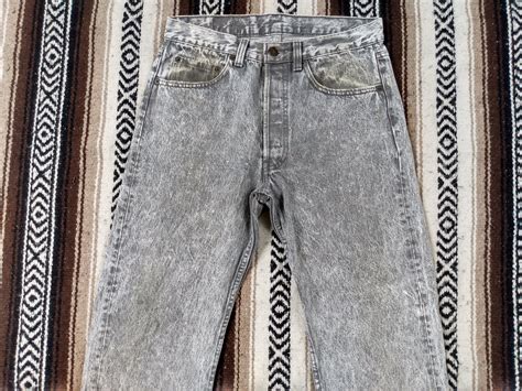 Grey Acid Wash Jeans