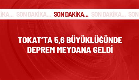 Tokat ta 5 6 büyüklüğünde deprem meydana geldi Kamu Saati