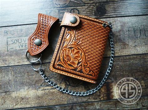 Leather Craft Wallet On A Chain Wallets Fashion Leather Moda