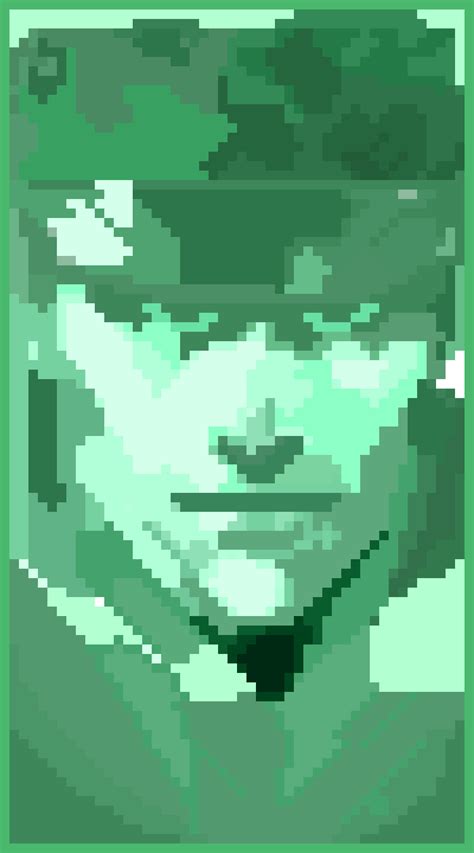 Pixilart Snake S Codec Portrait By Spoon Man