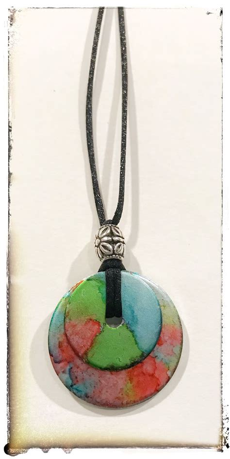 Alcohol Ink Washers Necklace So Easy And So Fun To Make Washer