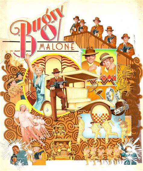 'Bugsy Malone, Movie Poster Illustration' by Charles Moll : Original Mixed Media on Board ...