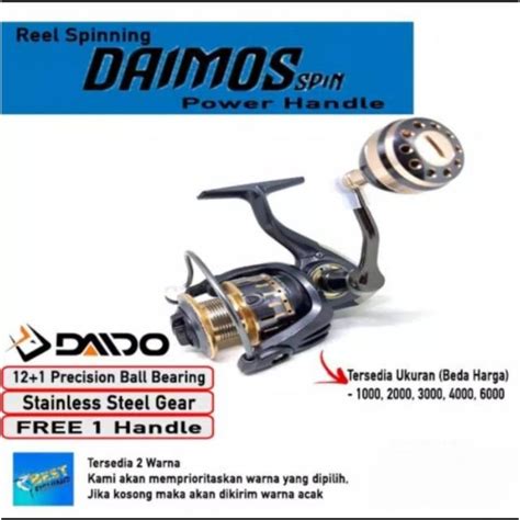 Jual Reel Daido Daimos Power Handle Free Handle Shopee Indonesia