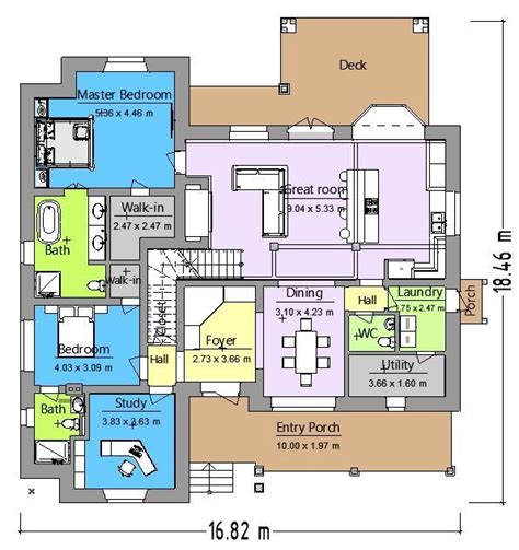 3 Bedroom Brick House Plan With Detached Garage