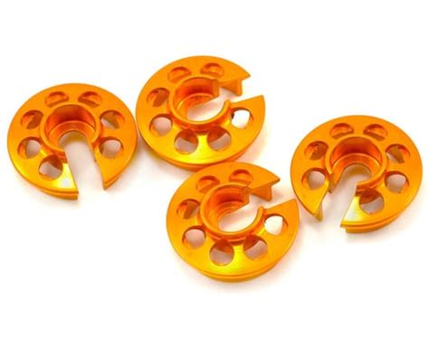 Xray Aluminum Shock Spring Retaining Collar Set Orange Xra