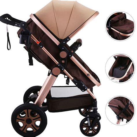 Pikkaboo In Luxury Pram Stroller Beige Buy Online At Best