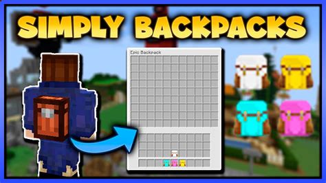 Mochilas Mejorables Con Filtros Simply Backpacks Mod Youtube