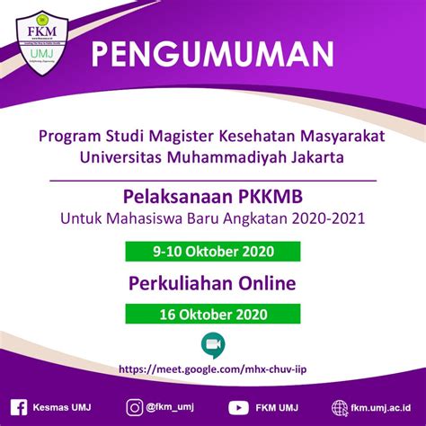 PKKMB ONLINE MAGISTER FKM UMJ FKM UMJ