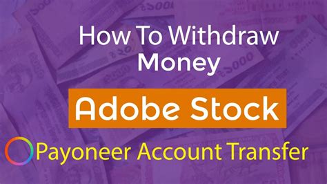 How To Withdraw Money From Adobe Stock Payout Money Transfer To