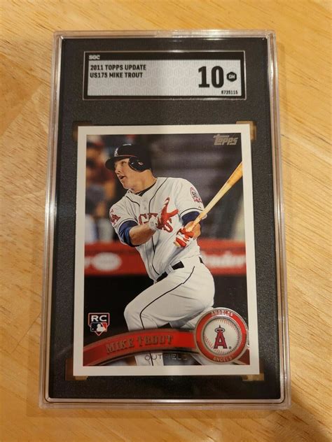 Mike Trout 2011 Topps Update US175 RC Rookie SGC 10 GEM MINT EBay