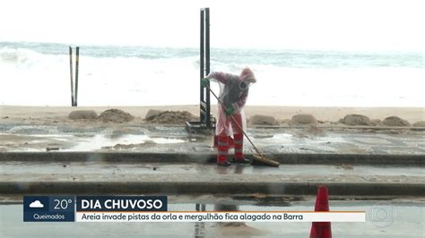 Tempo Chuvoso No Rio Tem Ressaca Na Orla E Mergulhão Alagado Rj1 G1