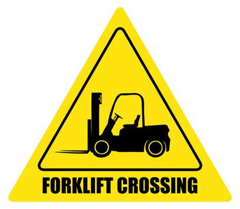 Forklift Crossing Floor Sign - We Also Offer Fully-Customizable Floor ...