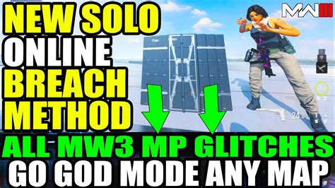 MW3 GLITCH NEW SOLO GOD MODE GLITCH ANYWHERE GLITCH METHOD ALL MW3