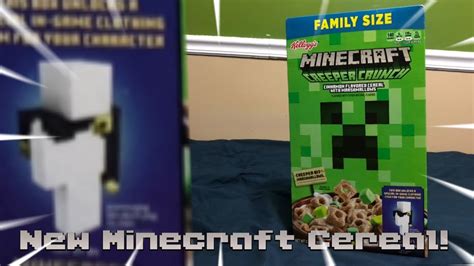 New Minecraft Cereal Youtube