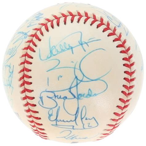 OML Baseball Signed By 27 With Bobby Cox Tom Glavine Greg Maddux