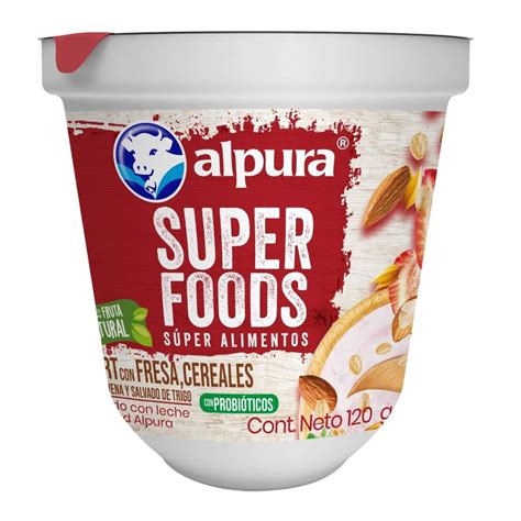 Yoghurt Alpura Super Foods Con Fresa Y Cereales G Walmart