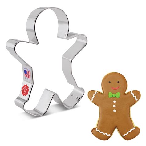 Ann Clark Large Metal Gingerbread Man Cookie Cutter Made In