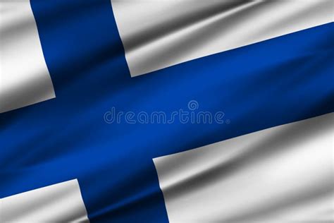 Ejemplo De La Bandera De Finlandia Stock De Ilustraci N Ilustraci N