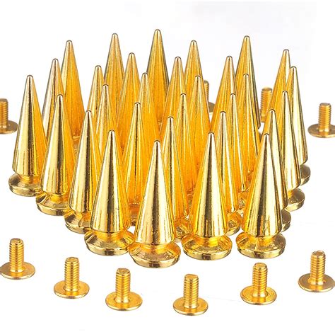 Rubyca 25mm 20 Sets Large Metal Big Tree Spikes And Studs