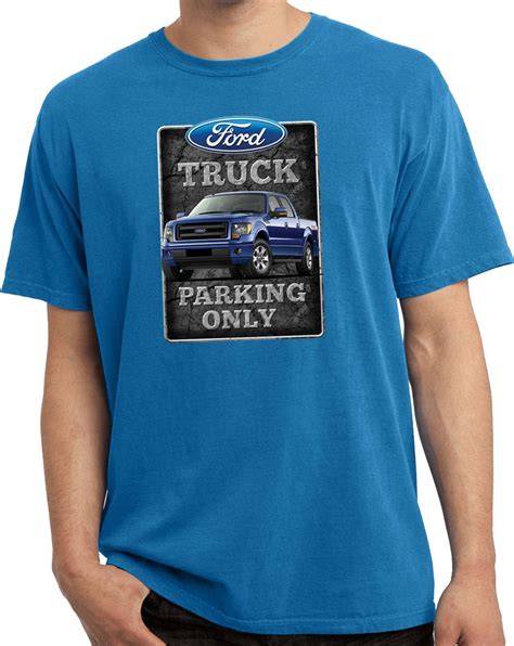 Ford Truck T Shirt Parking Sign Pigment Dyed Tee Vintage Mens T