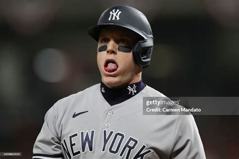 Harrison Bader Of The New York Yankees Strikes Out During The Fourth