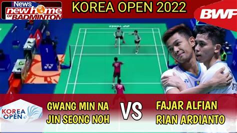 Live Fajar Alfian Rian Ardianto Vs Gwang Min Na Jin Seong Noh