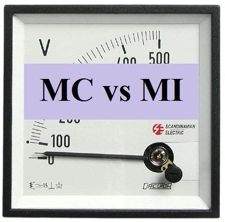 Differences Between Moving Coil Mc And Moving Iron Mi Instruments