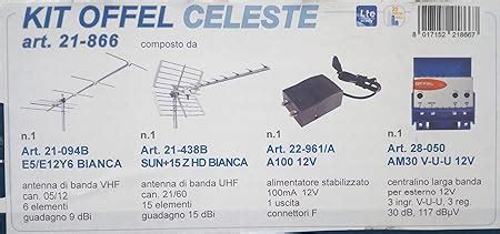 Kit Antenna Digitale Terrestre Offel DVBT Adatto Ad Impianti Con Un