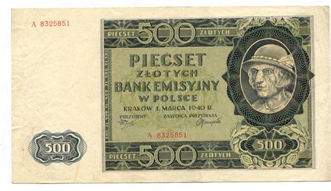 Polen 500 Zlotych 1940 Ii Iii Ma Shops