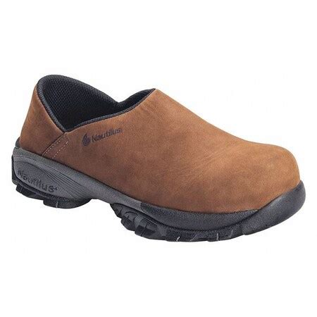 Nautilus Safety Footwear Work Shoes Women M Slip On Brown Pr