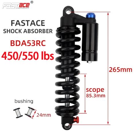 Fastace Downhill Electric Bicycle 265MM 450 550 Lbs Shock Absorber MTB