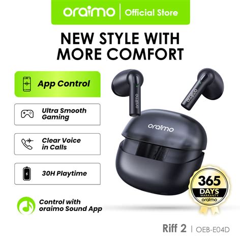 Jual Oraimo TWS True Wireless Stereo Riff 2 Bluetooth Earphone V5 3 ENC