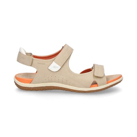 Geox Flache Sandalen F R Damen D R A C Beige