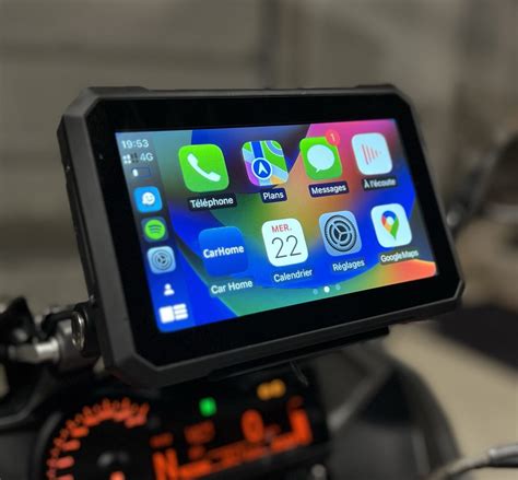 Ecran 7 pouces Android auto Carplay pour moto universel dernière