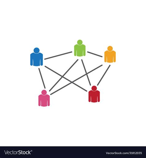 People Icon Work Group Royalty Free Vector Image