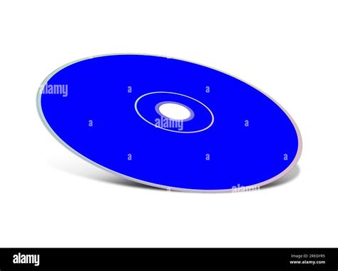 Cd Or Dvd Blank Template Blue For Presentation Layouts And Design 3d