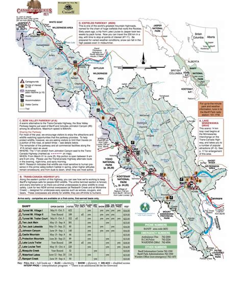 Map Of Banff National Park Maping Resources