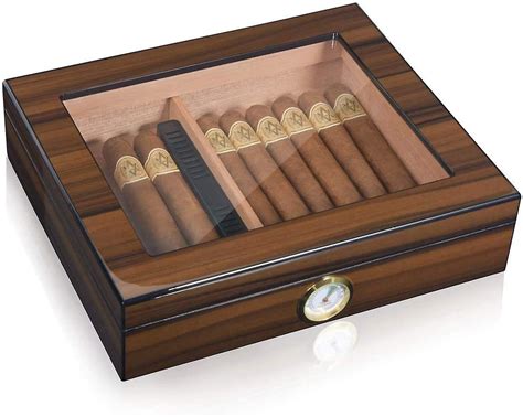 Large Portable Cedar Wood Cigar Case Humidor Box Fruugo US