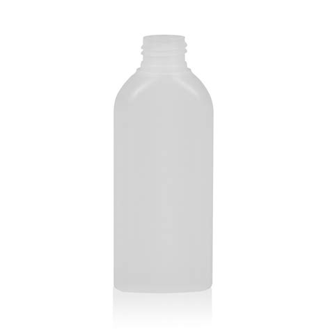 Basic Oval PE Flessen 125 Ml Ovale Naturelle HDPE Fles