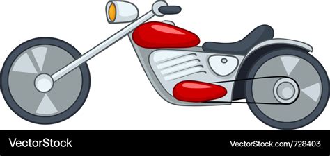 Cartoon motorcycle Royalty Free Vector Image - VectorStock