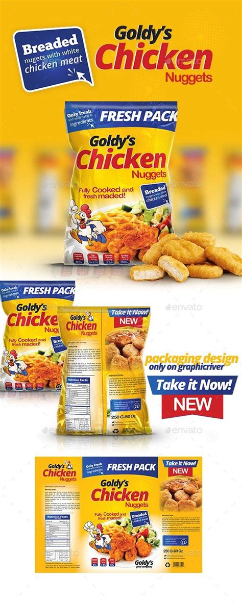 Chicken Nuggets Packaging Template Packaging Template Food