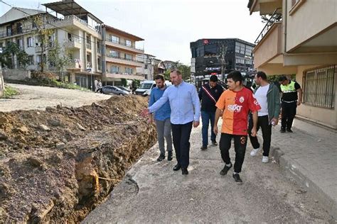 Yalova Belediye Ba Kan Mustafa Tutuk Vatan Caddesini Inceledi