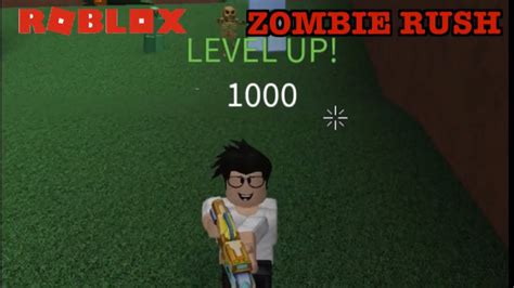 Reaching Level 1000 In Zombie Rush Roblox Youtube