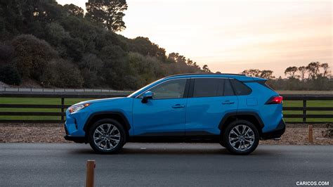 2019 Toyota RAV4 XLE Premium AWD Color Blue Flame Side